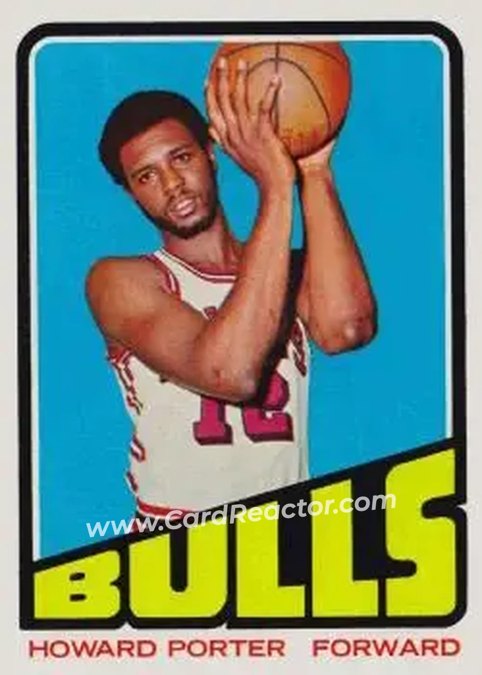1972-73 Topps #127 - Howard Porter - Chicago Bulls - Front