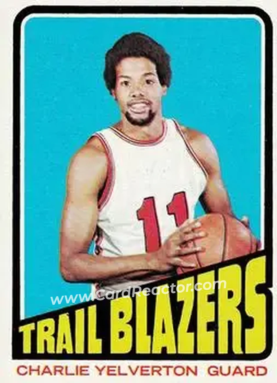 1972-73 Topps #133 - Charlie Yelverton - Portland Trail Blazers - Front