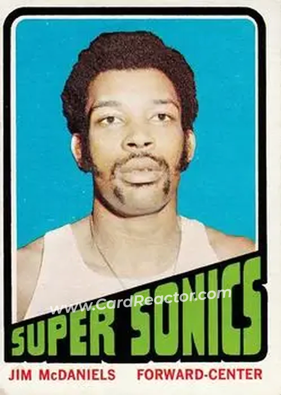 1972-73 Topps #137 - Jim McDaniels - Seattle SuperSonics - Front
