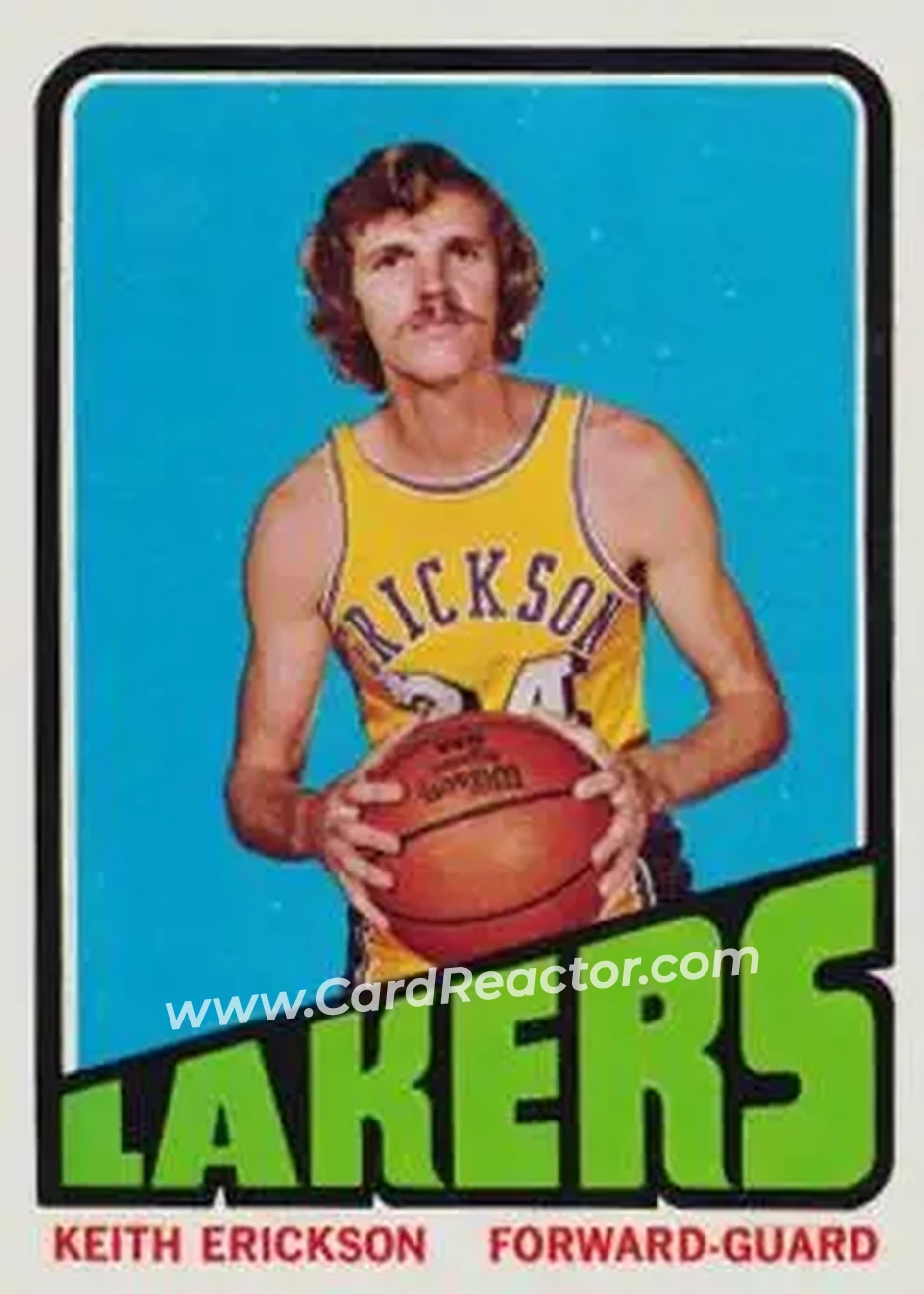 1972-73 Topps #140 - Keith Erickson - Los Angeles Lakers - Front 1972-73 Topps #140 - Keith Erickson - Los Angeles Lakers - Front