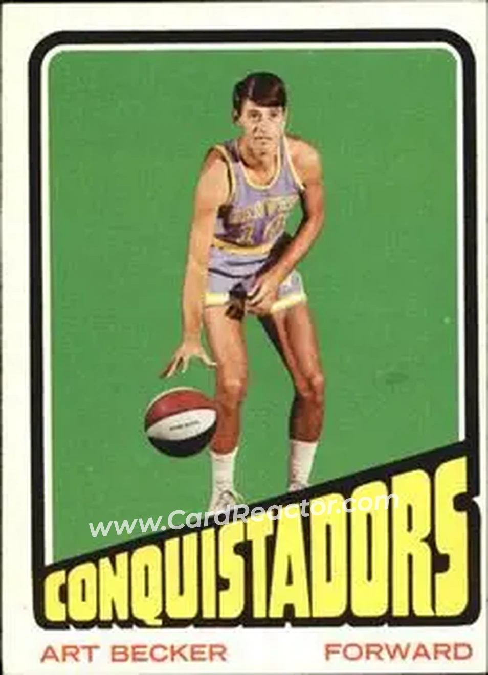 1972-73 Topps #178 - Art Becker - San Diego Conquistadors - Front