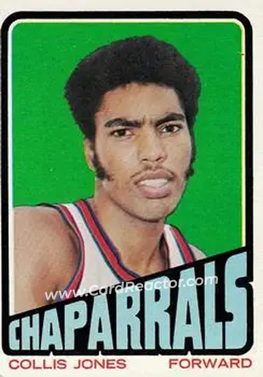 1972-73 Topps #181 - Collis Jones - Dallas Chaparrals - Front