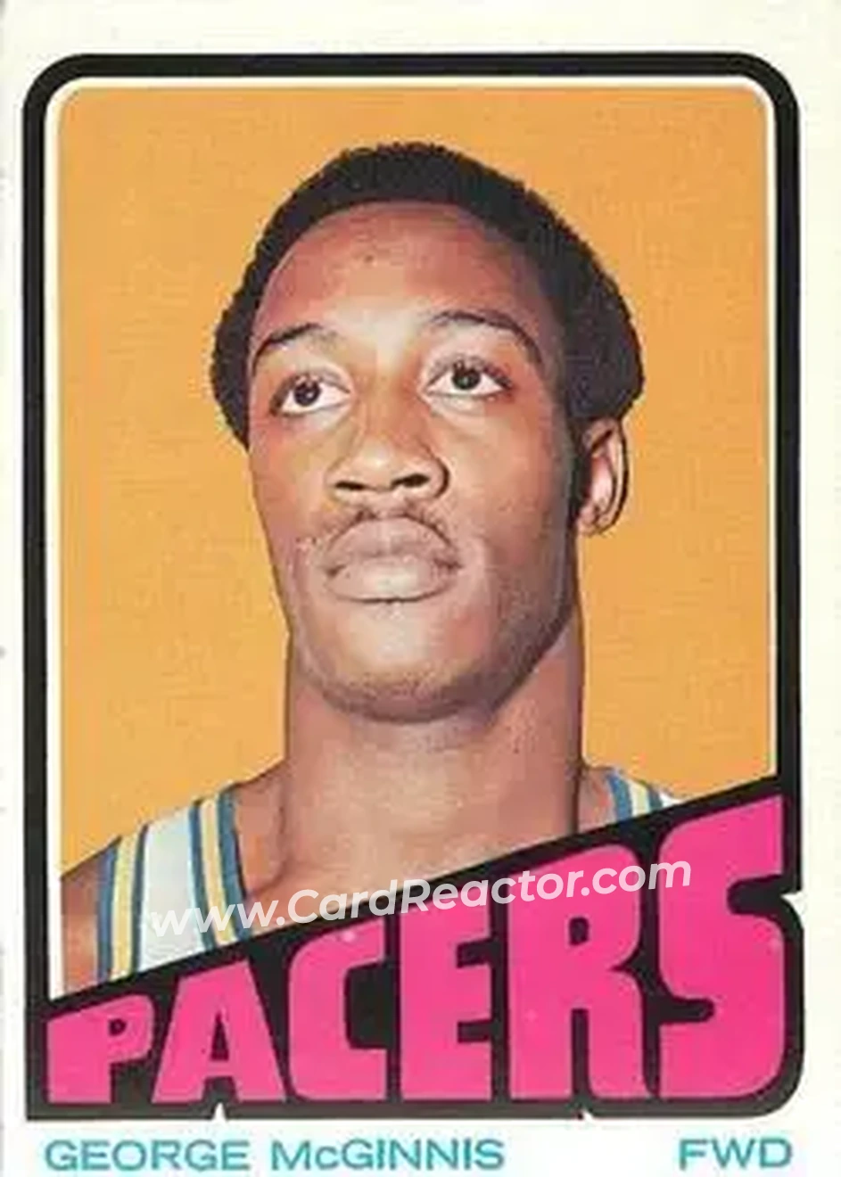 1972-73 Topps #183 - George McGinnis - Indiana Pacers - Front