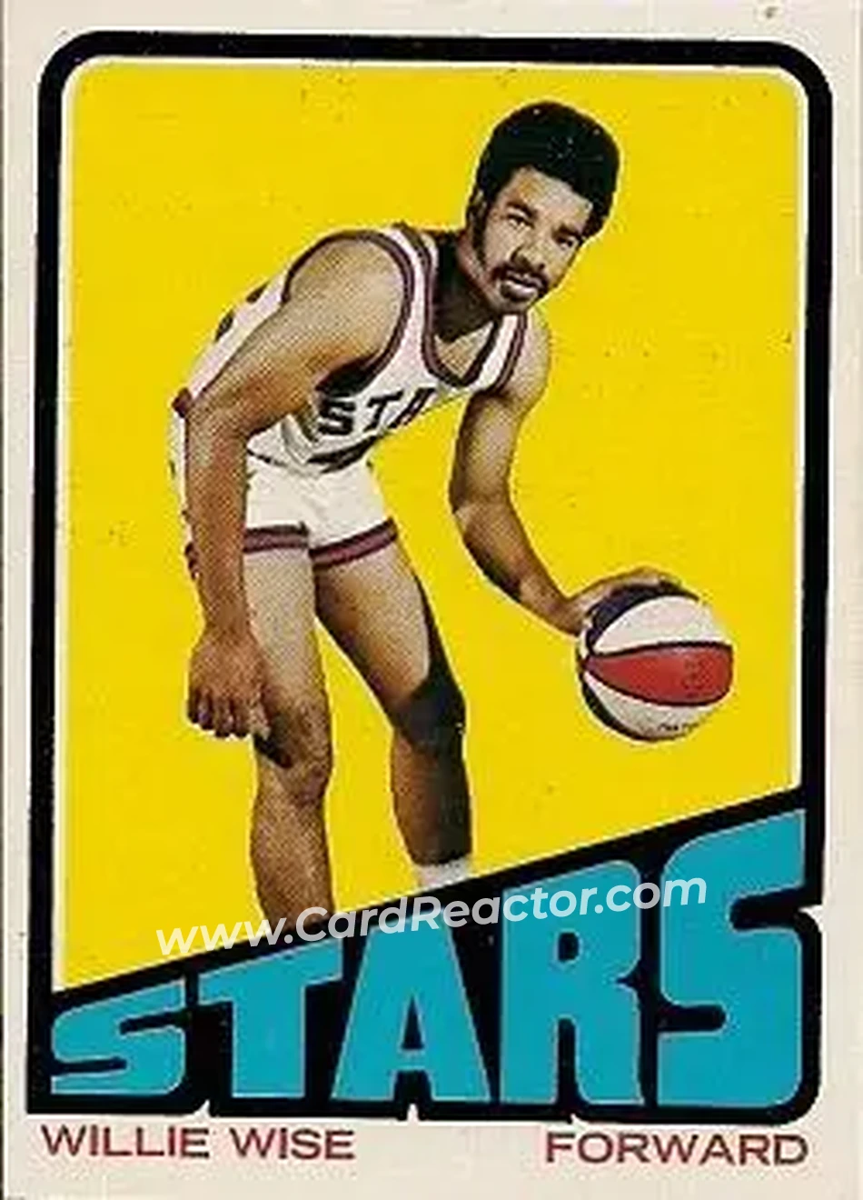 1972-73 Topps #185 - Willie Wise - Utah Stars - Front