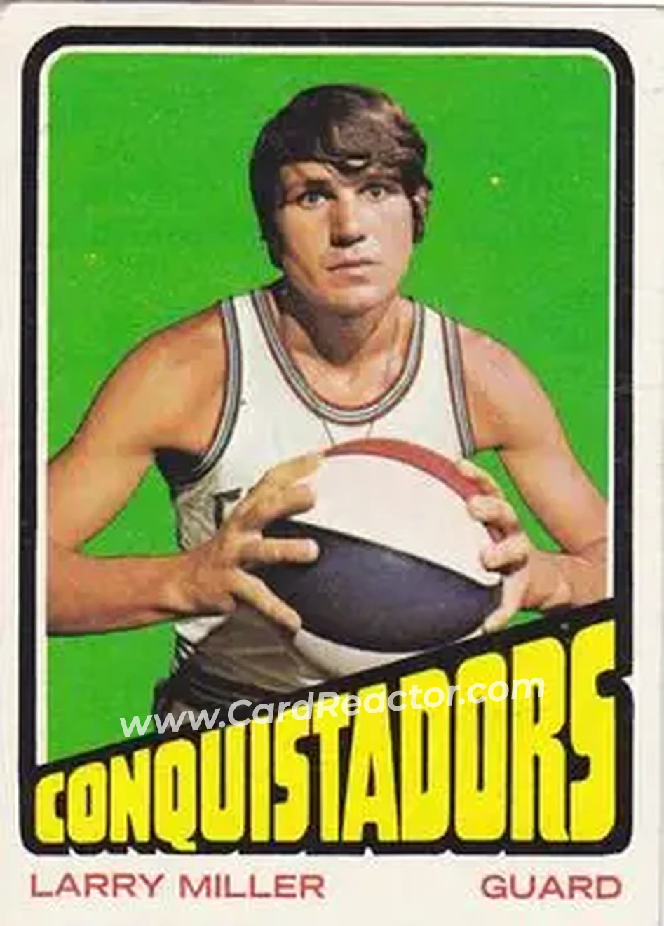 1972-73 Topps #188 - Larry Miller - San Diego Conquistadors - Front