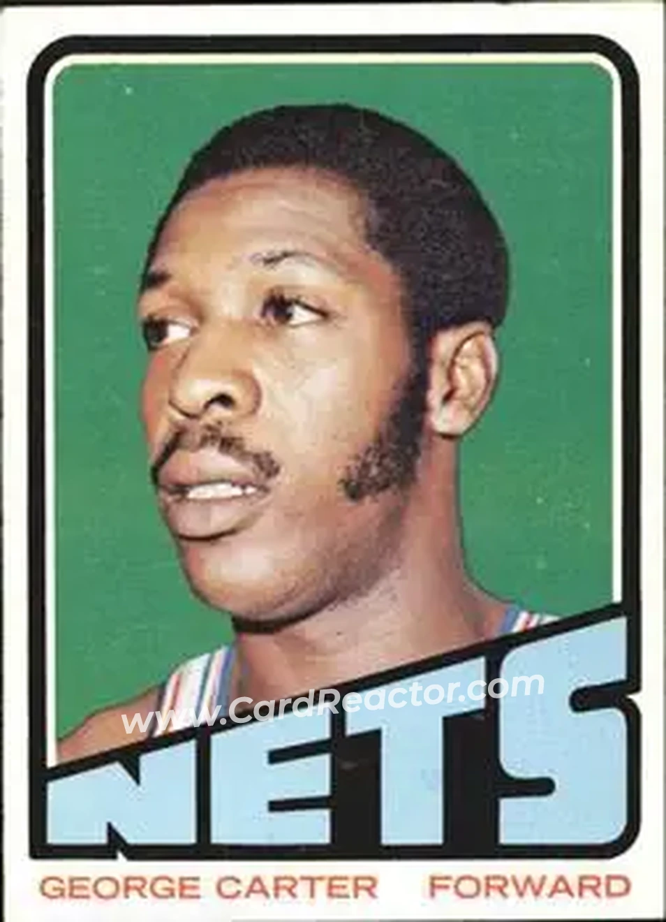 1972-73 Topps #197 - George Carter - New York Nets - Front