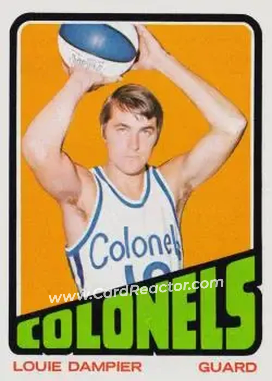 1972-73 Topps #198 - Louie Dampier - Kentucky Colonels - Front