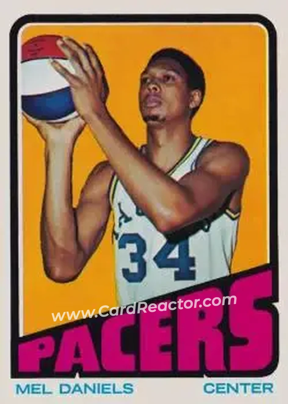 1972-73 Topps #200 - Mel Daniels - Indiana Pacers - Front