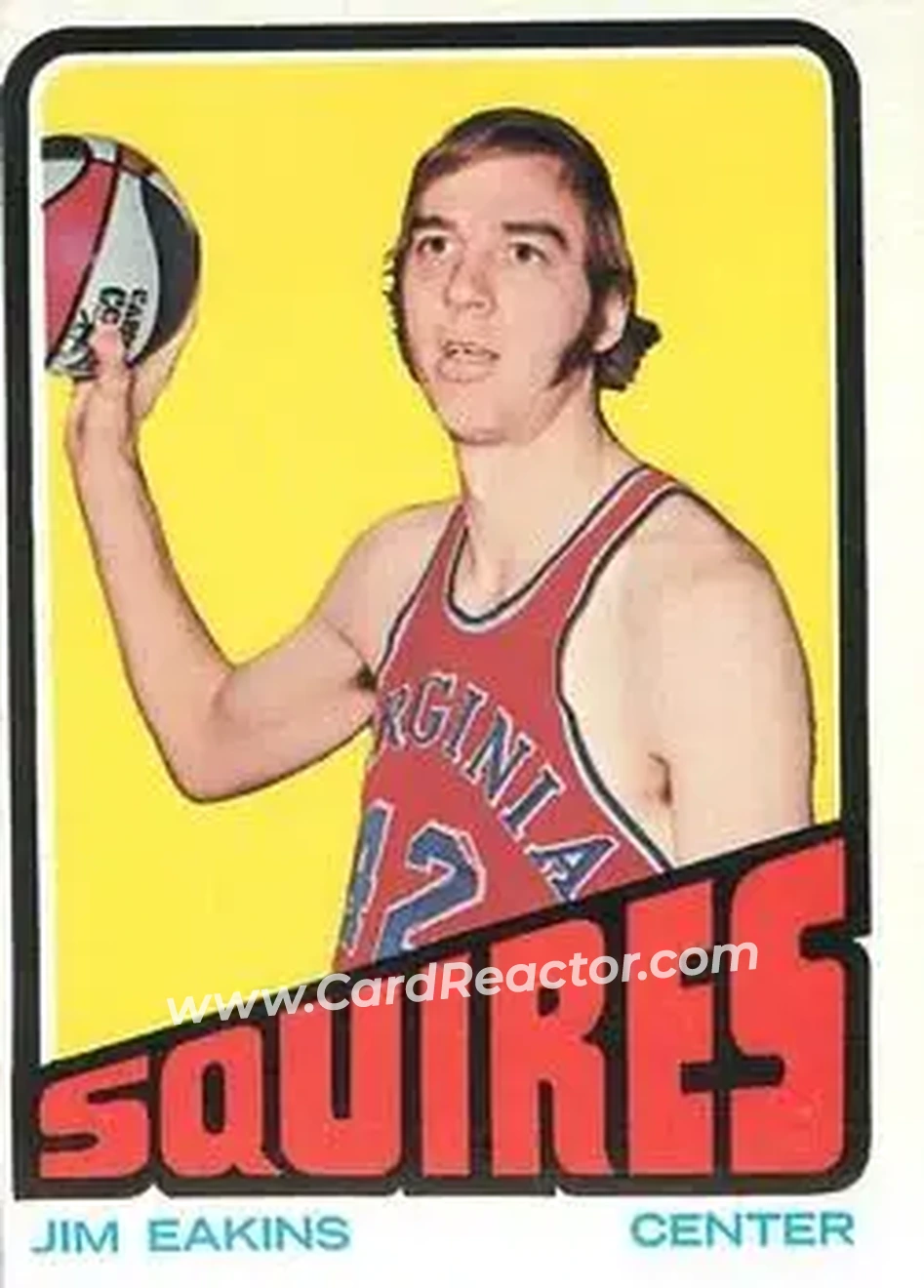 1972-73 Topps #213 - Jim Eakins - Virginia Squires - Front