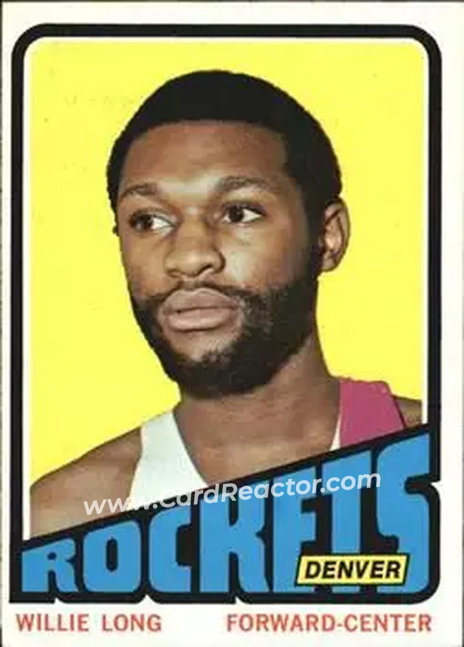 1972-73 Topps #214 - Willie Long - Denver Rockets - Front