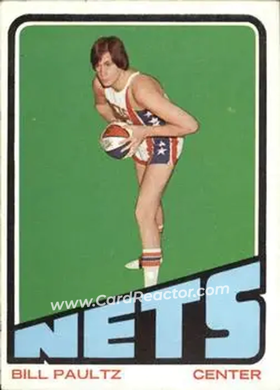 1972-73 Topps #218 - Billy Paultz - New York Nets - Front