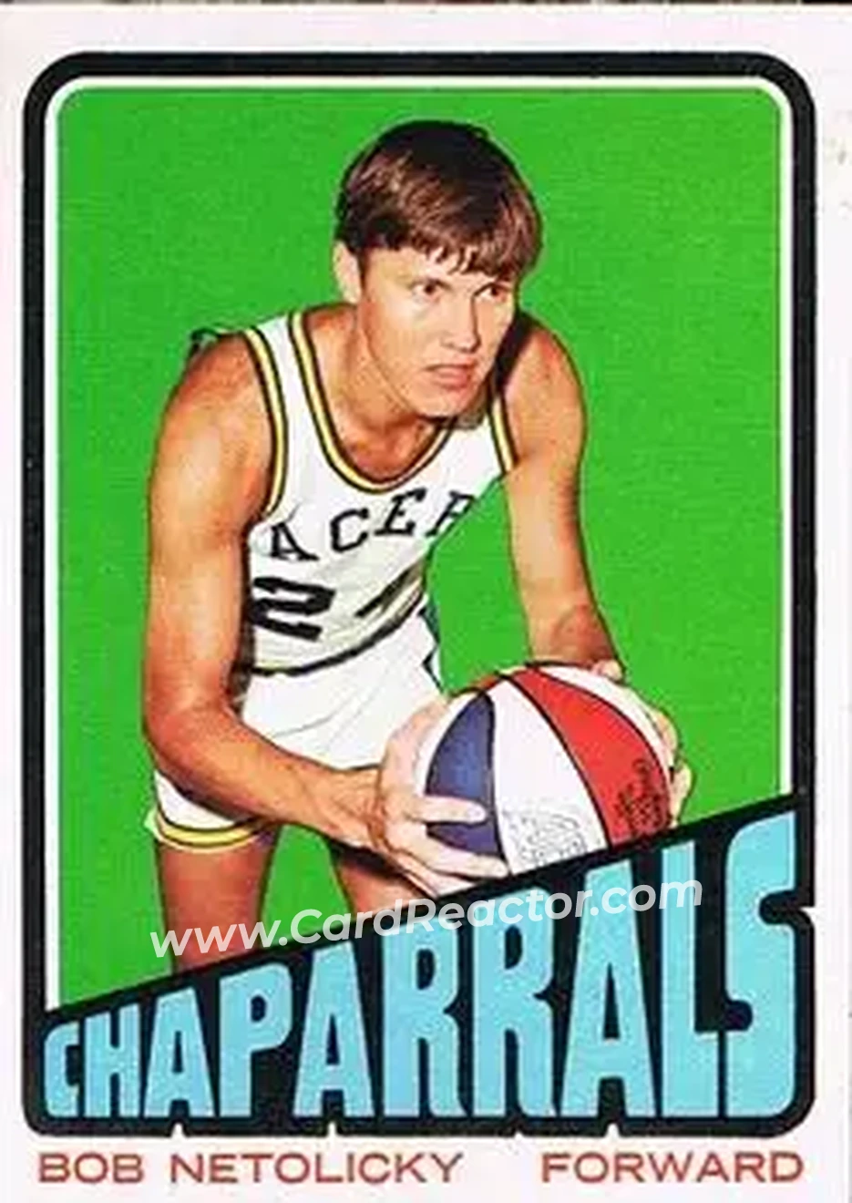 1972-73 Topps #228 - Bob Netolicky - Dallas Chaparrals - Front