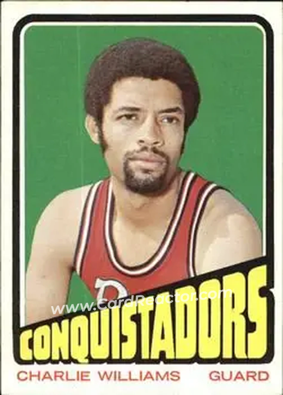 1972-73 Topps #231 - Charlie Williams - San Diego Conquistadors - Front