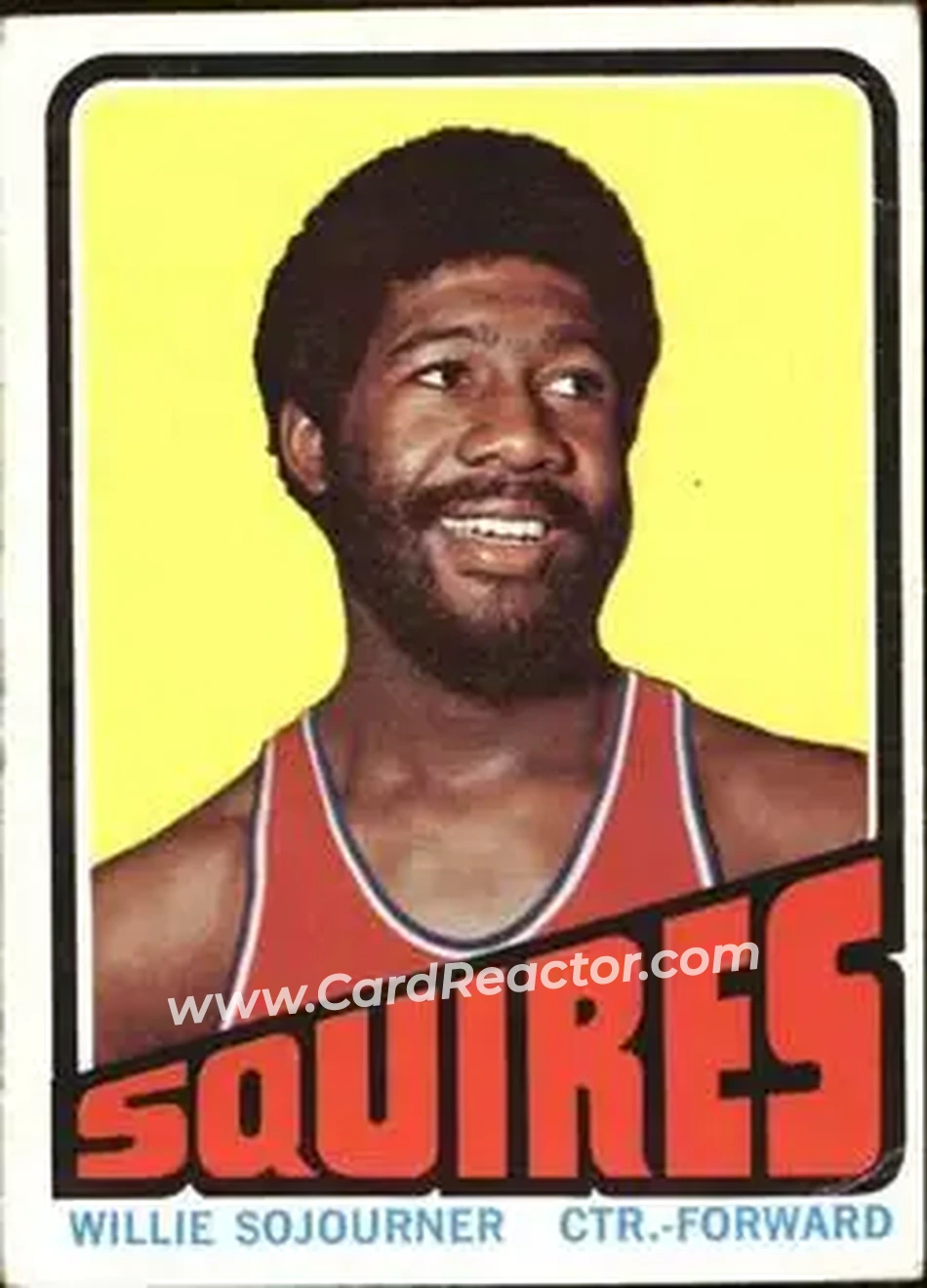 1972-73 Topps #232 - Willie Sojourner - Virginia Squires - Front