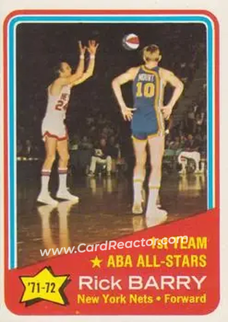 1972-73 Topps #250 - Rick Barry - New York Nets - Front