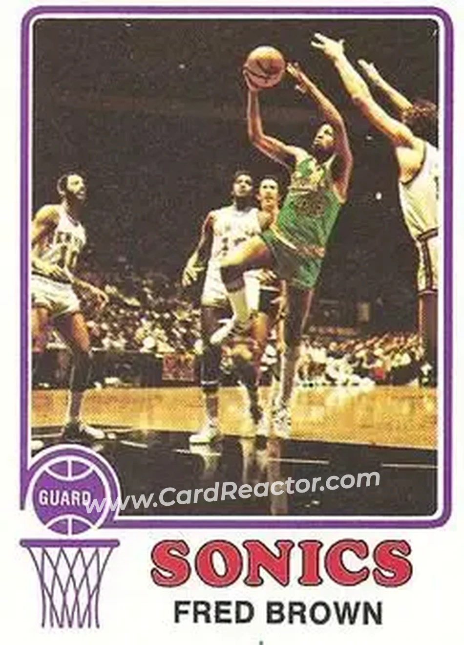 1973-74 Topps #103 - Fred Brown - Seattle SuperSonics - Front