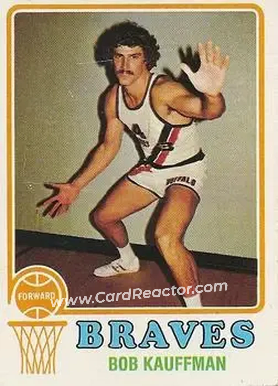 1973-74 Topps #116 - Bob Kauffman - Buffalo Braves - Front 1973-74 Topps #116 - Bob Kauffman - Buffalo Braves - Front