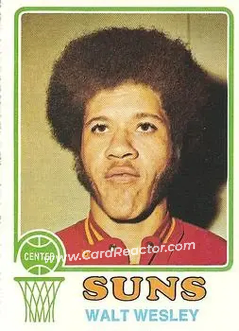 1973-74 Topps #118 - Walt Wesley - Phoenix Suns - Front