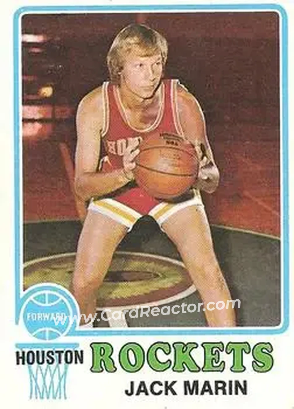 1973-74 Topps #122 - Jack Marin - Houston Rockets - Front