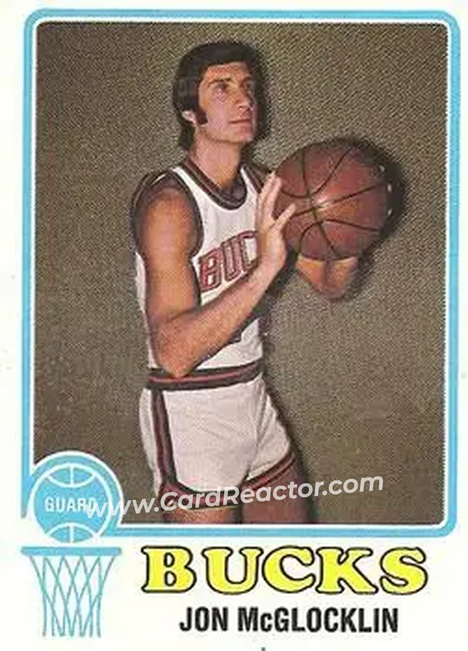 1973-74 Topps #123 - Jon McGlocklin - Milwaukee Bucks - Front