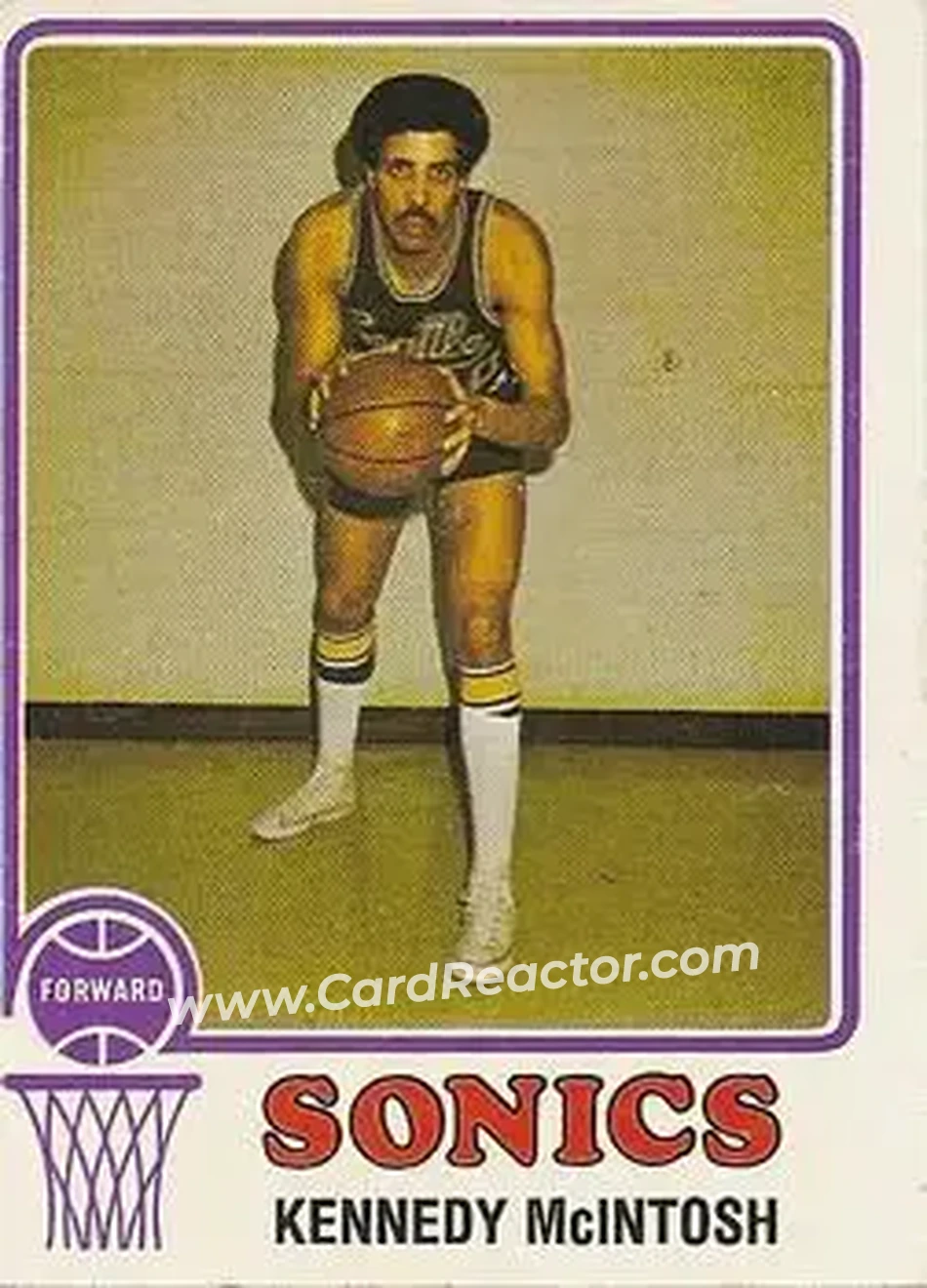 1973-74 Topps #164 - Kennedy McIntosh - Seattle SuperSonics - Front