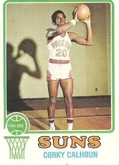 1973-74 Topps #166 - Corky Calhoun - Phoenix Suns