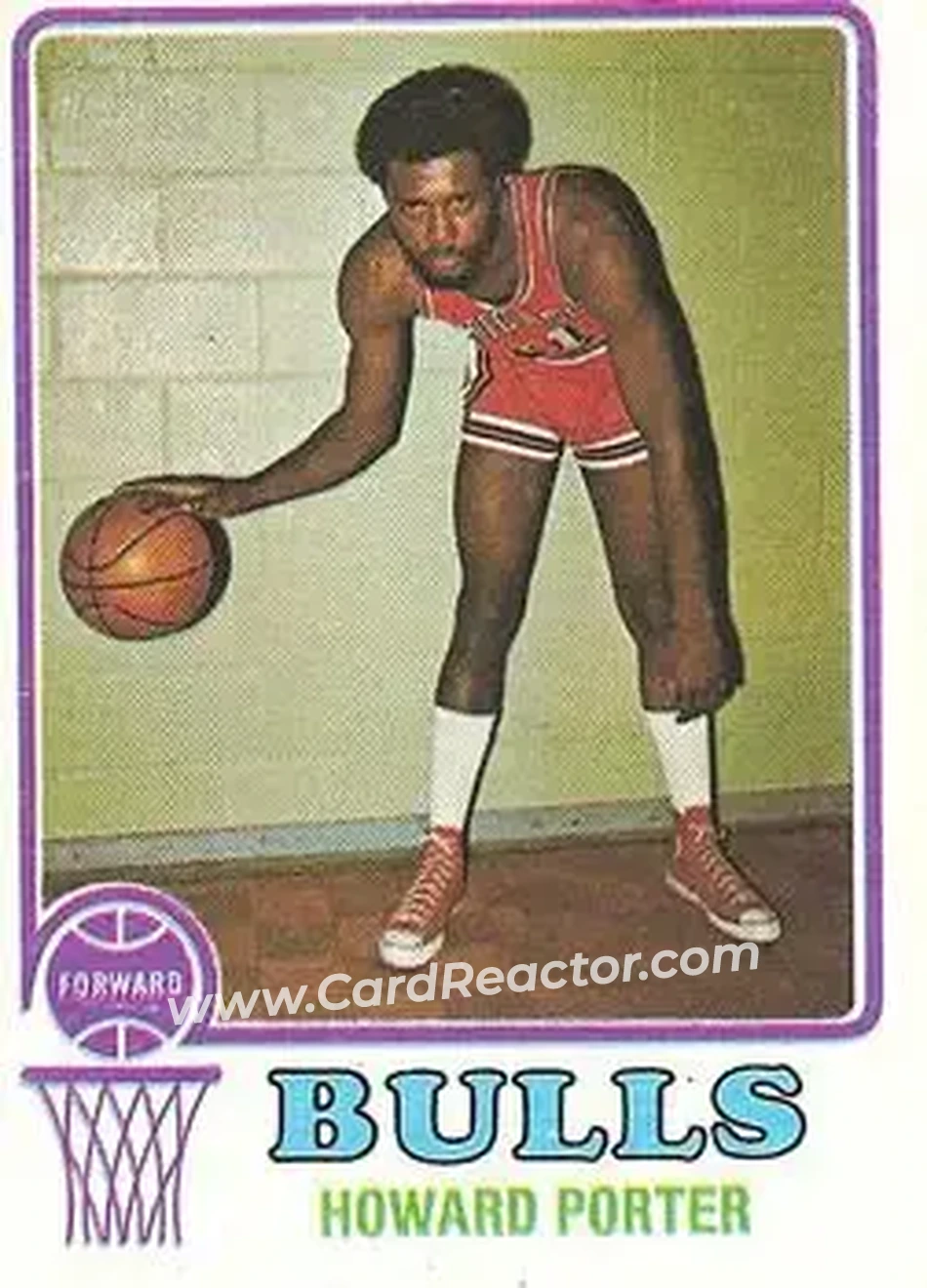1973-74 Topps #167 - Howard Porter - Chicago Bulls - Front 1973-74 Topps #167 - Howard Porter - Chicago Bulls - Front