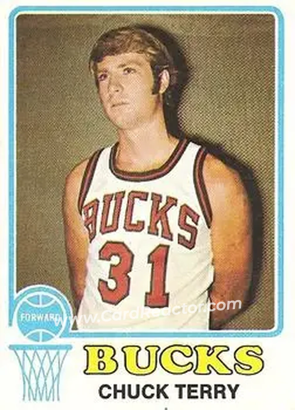 1973-74 Topps #172 - Chuck Terry - Milwaukee Bucks - Front 1973-74 Topps #172 - Chuck Terry - Milwaukee Bucks - Front