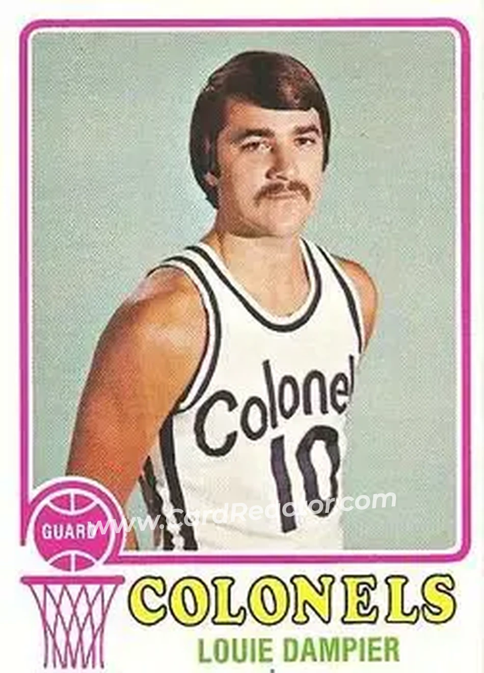 1973-74 Topps #183 - Louie Dampier - Kentucky Colonels - Front