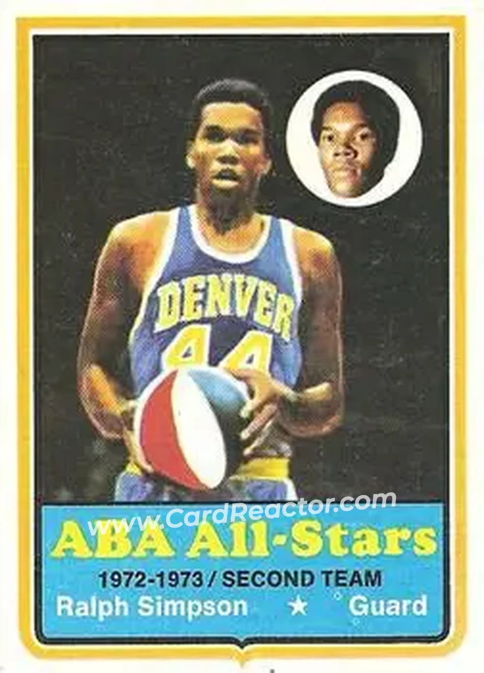 1973-74 Topps #190 - Ralph Simpson - Denver Rockets - Front
