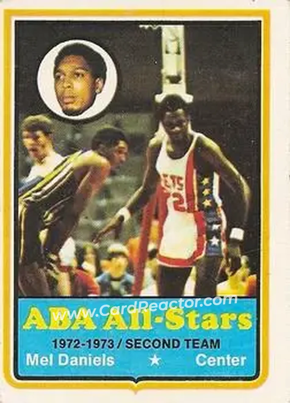 1973-74 Topps #195 - Mel Daniels - Indiana Pacers - Front