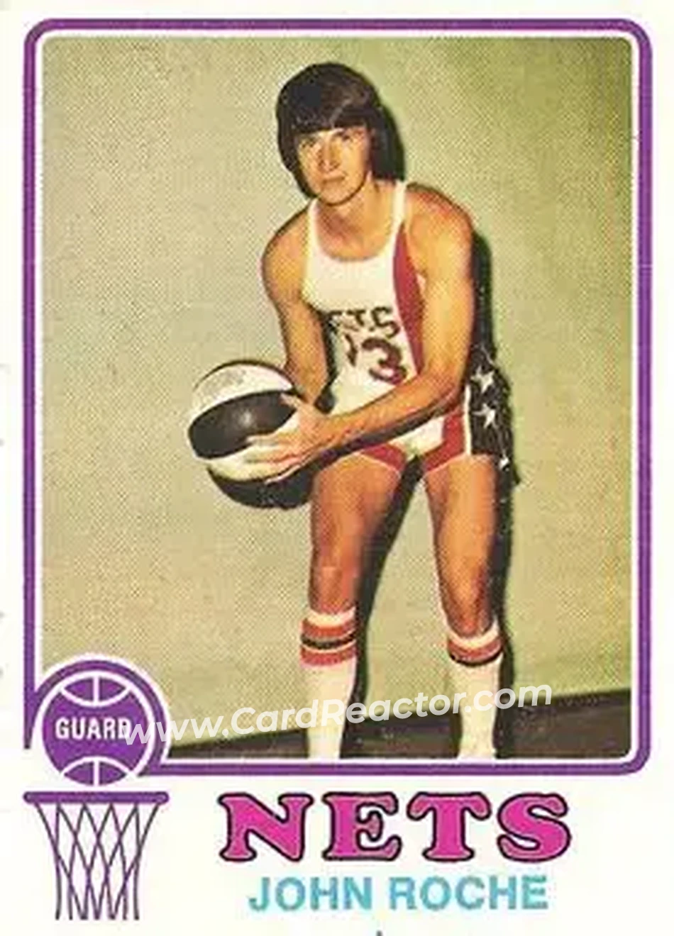 1973-74 Topps #201 - John Roche - New York Nets - Front 1973-74 Topps #201 - John Roche - New York Nets - Front