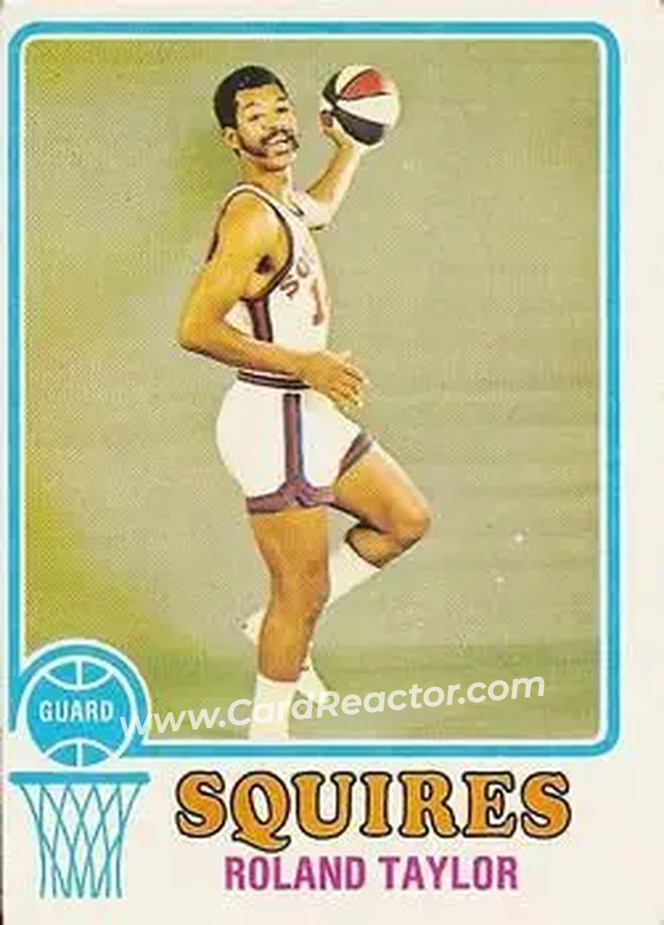 1973-74 Topps #214 - Roland Taylor - Virginia Squires - Front