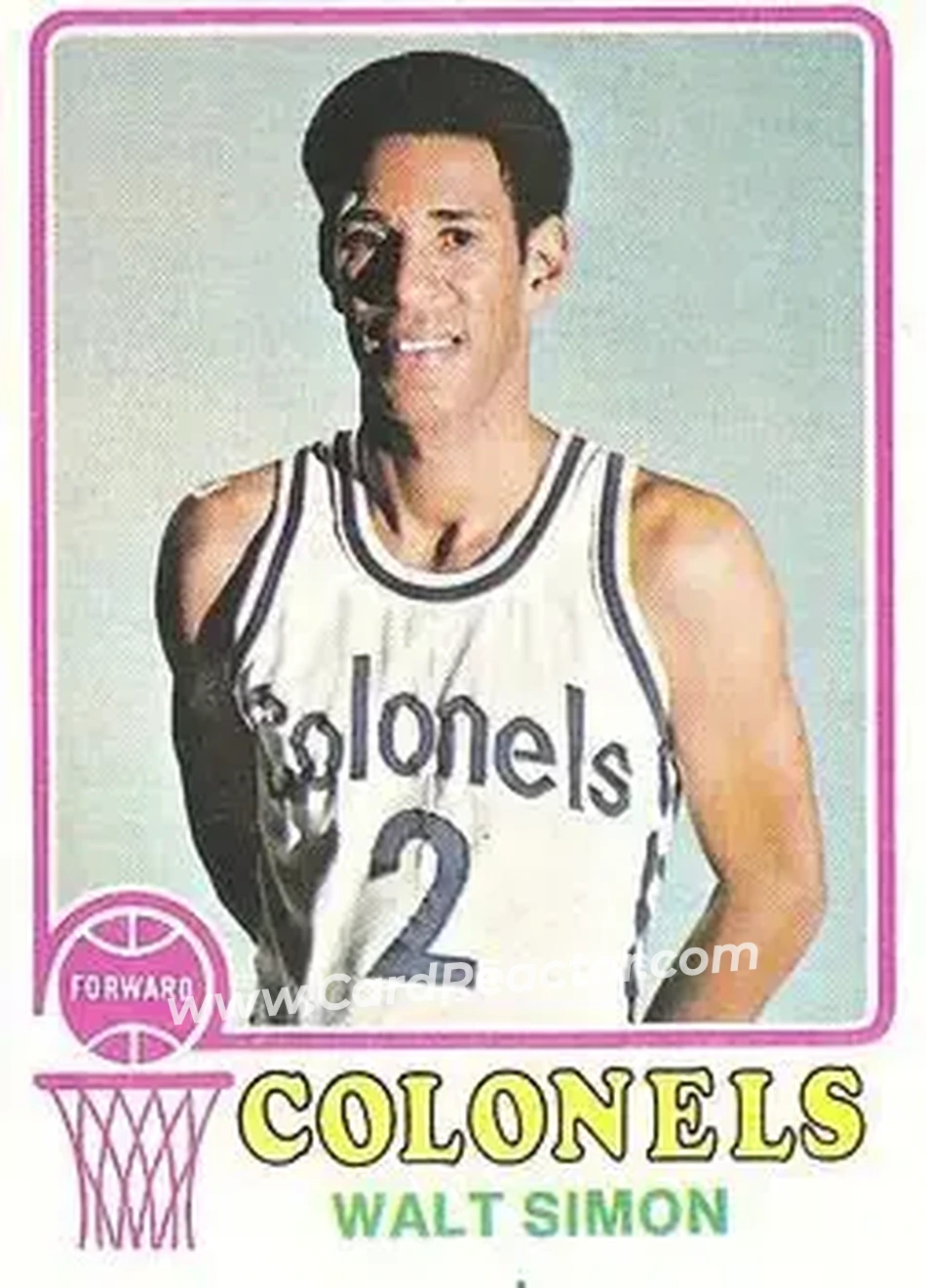 1973-74 Topps #218 - Walt Simon - Kentucky Colonels - Front