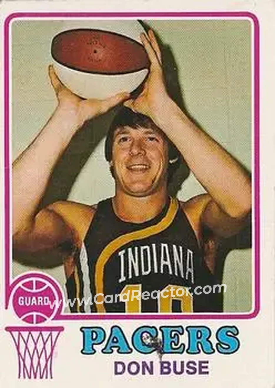 1973-74 Topps #222 - Don Buse - Indiana Pacers - Front