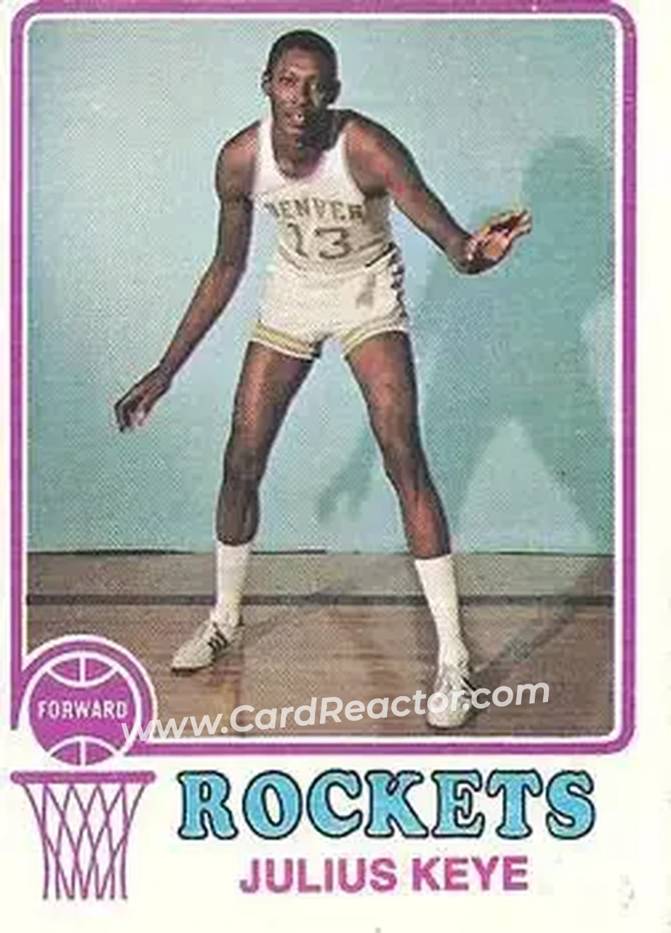 1973-74 Topps #227 - Julius Keye - Denver Rockets - Front