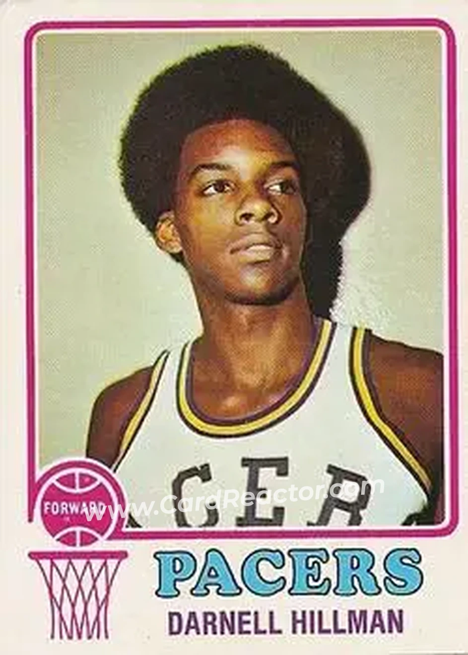 1973-74 Topps #244 - Darnell Hillman - Indiana Pacers - Front
