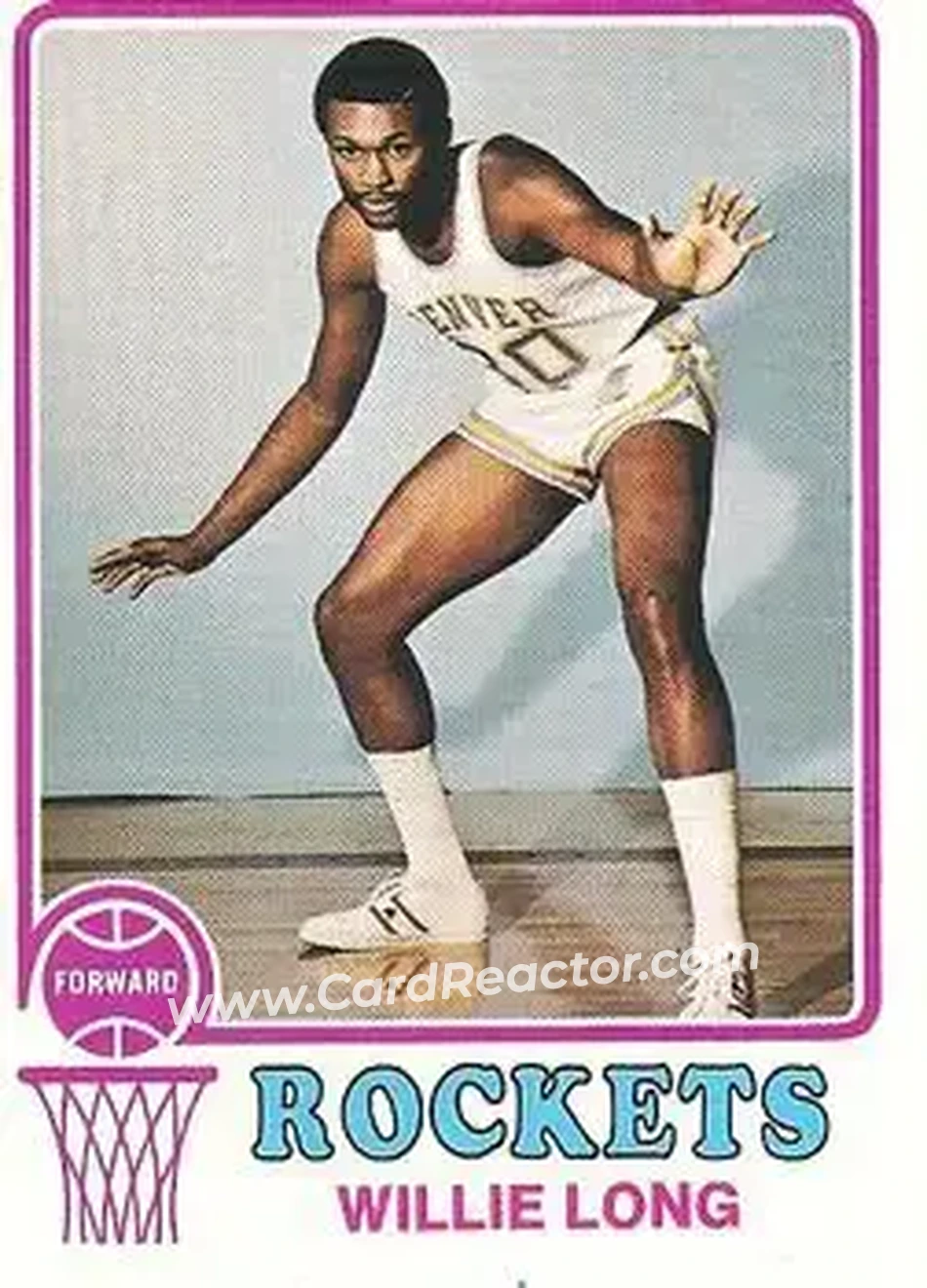 1973-74 Topps #251 - Willie Long - Denver Rockets - Front