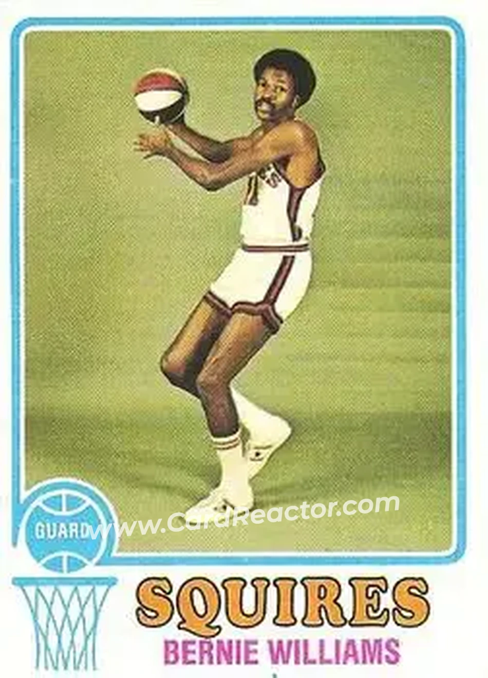1973-74 Topps #257 - Bernie Williams - Virginia Squires - Front