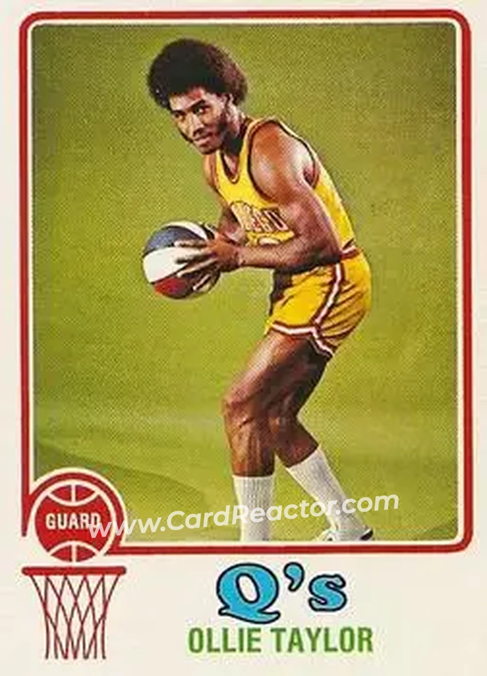 1973-74 Topps #262 - Ollie Taylor - San Diego Conquistadors - Front