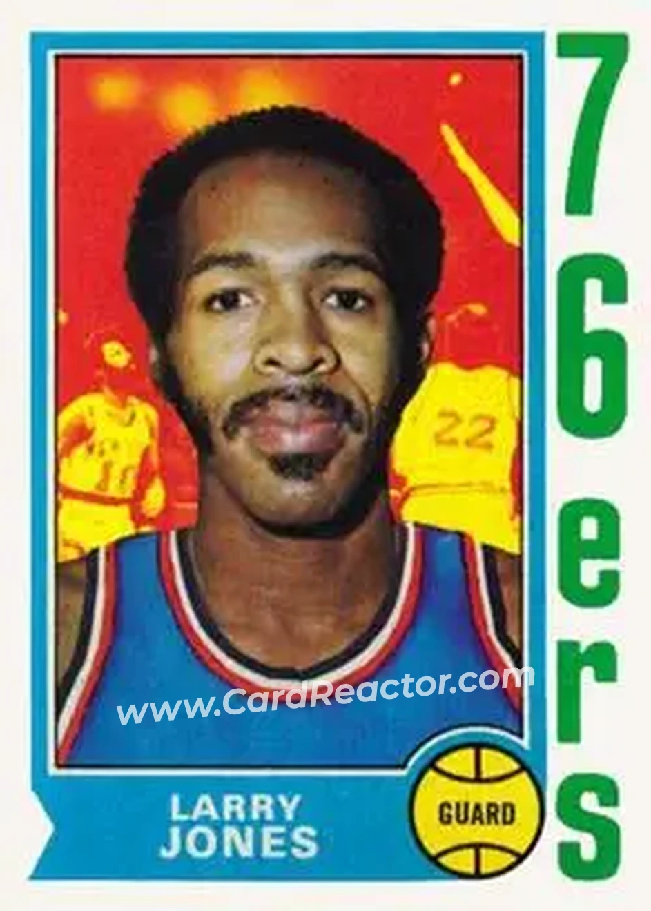 1974-75 Topps #103 - Larry Jones - Philadelphia 76ers - Front