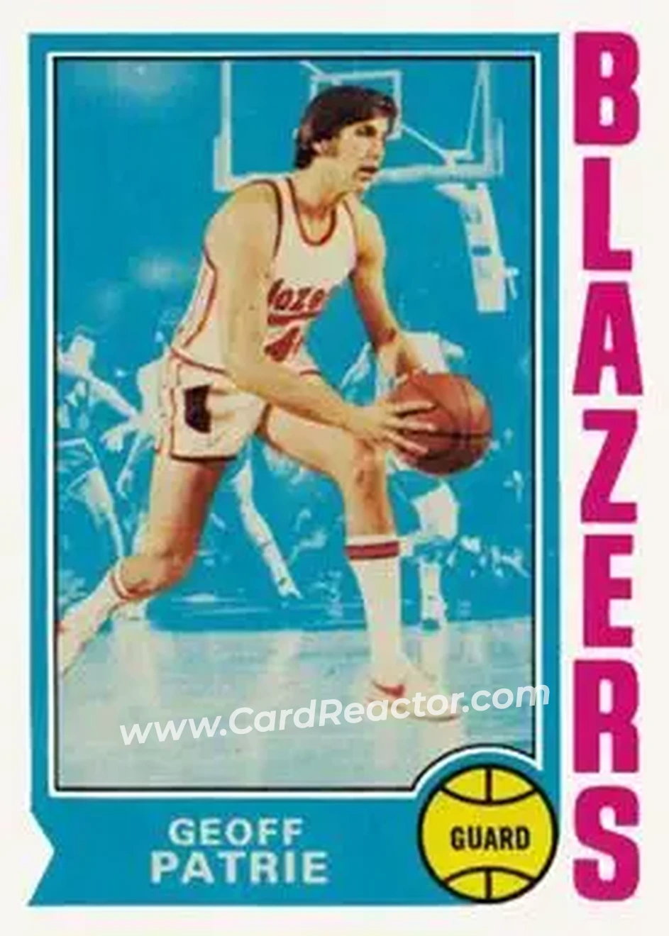 1974-75 Topps #110 - Geoff Petrie - Portland Trail Blazers - Front