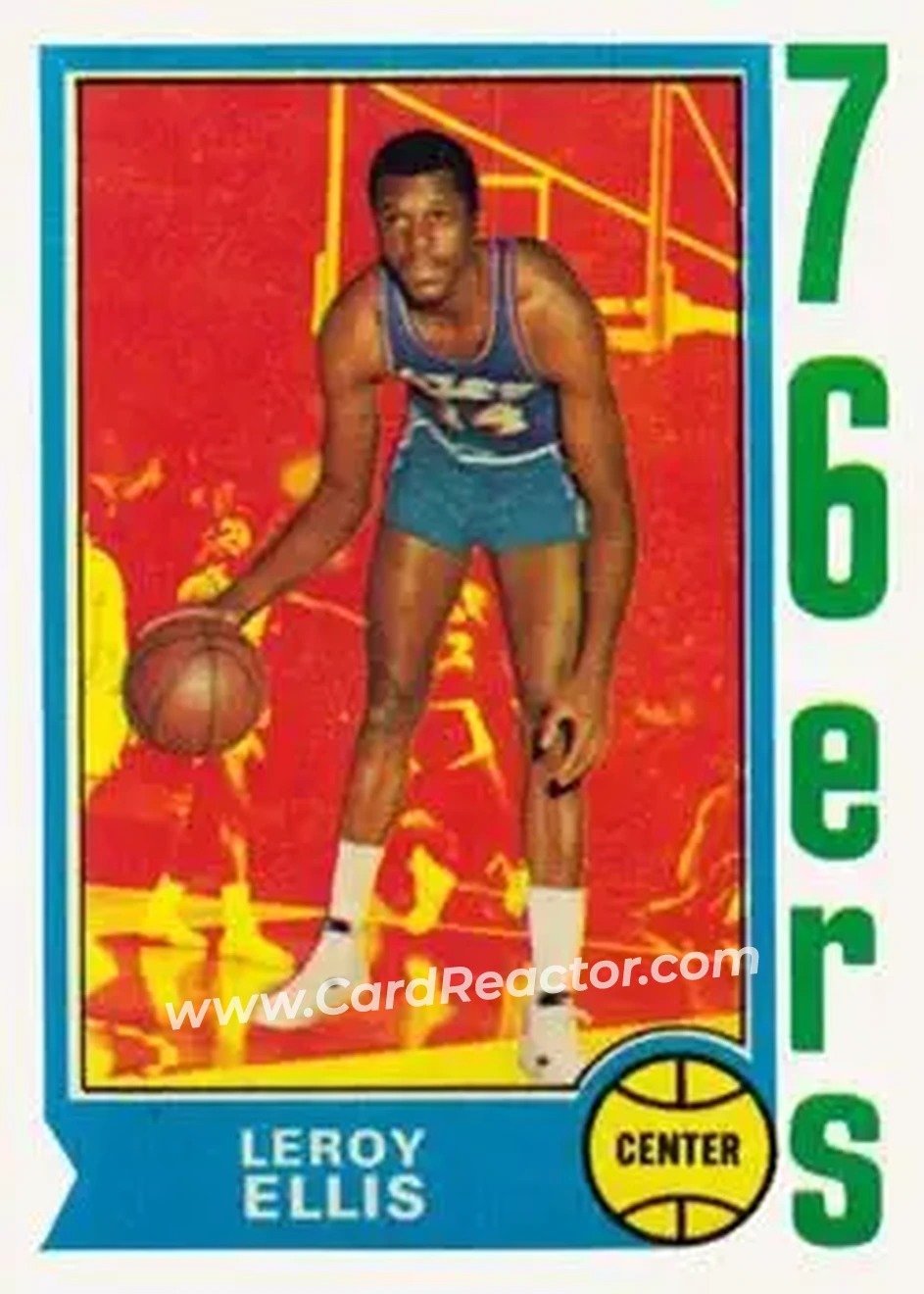 1974-75 Topps #111 - Leroy Ellis - Philadelphia 76ers - Front