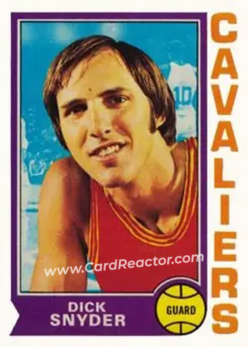 1974-75 Topps #115 - Dick Snyder - Cleveland Cavaliers - Front 1974-75 Topps #115 - Dick Snyder - Cleveland Cavaliers - Front