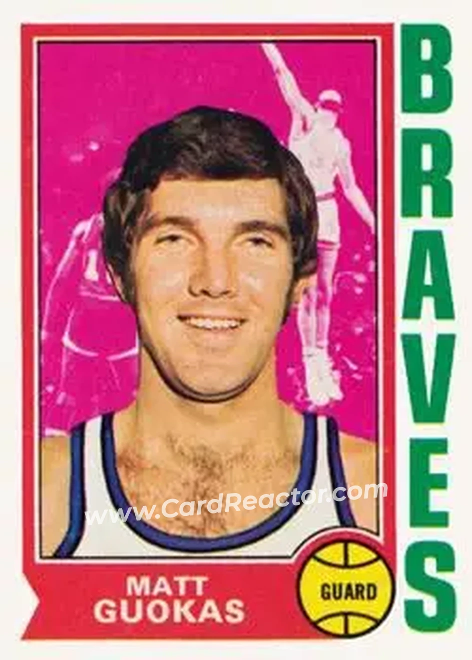 1974-75 Topps #117 - Matt Guokas - Buffalo Braves - Front