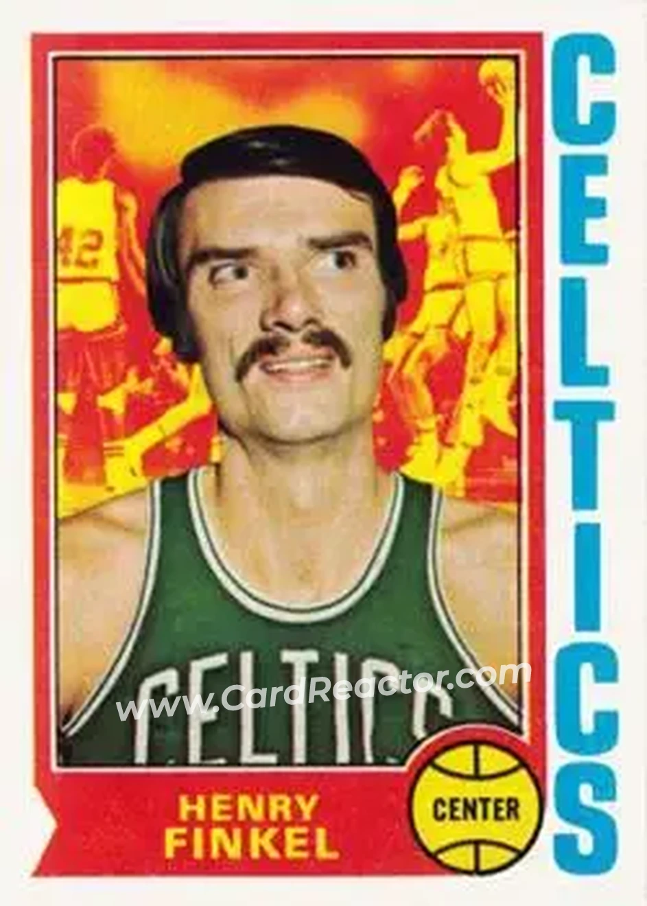 1974-75 Topps #118 - Henry Finkel - Boston Celtics - Front