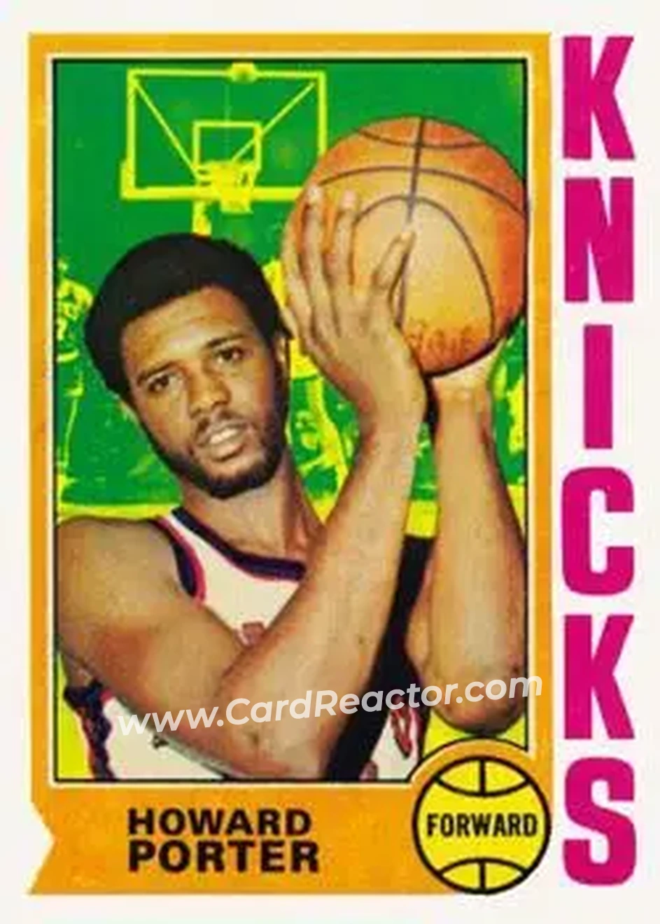 1974-75 Topps #122 - Howard Porter - New York Knicks - Front