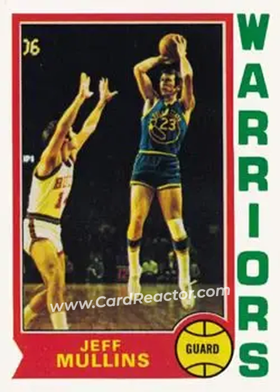 1974-75 Topps #123 - Jeff Mullins - Golden State Warriors - Front