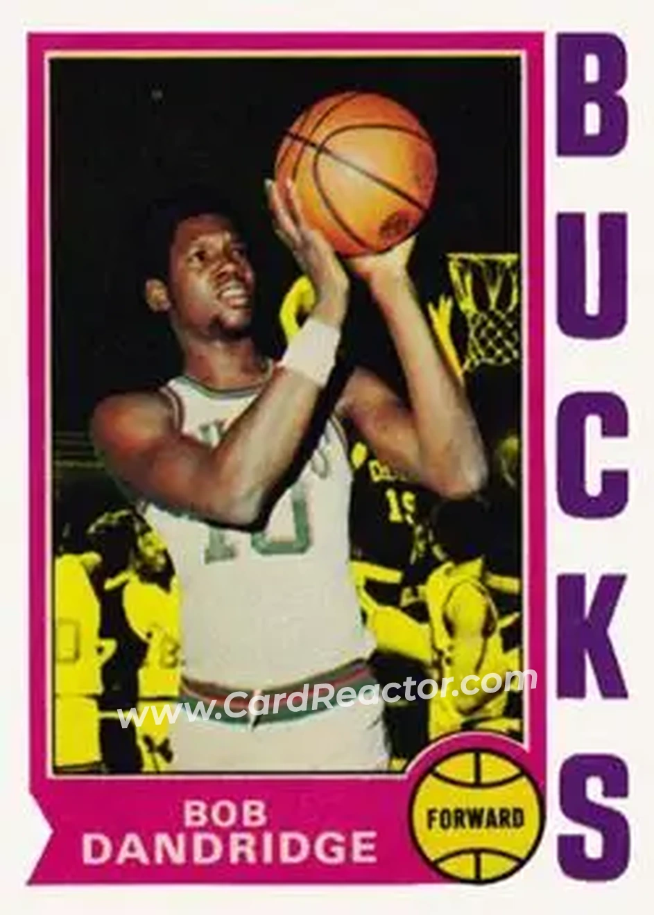 1974-75 Topps #126 - Bob Dandridge - Milwaukee Bucks - Front