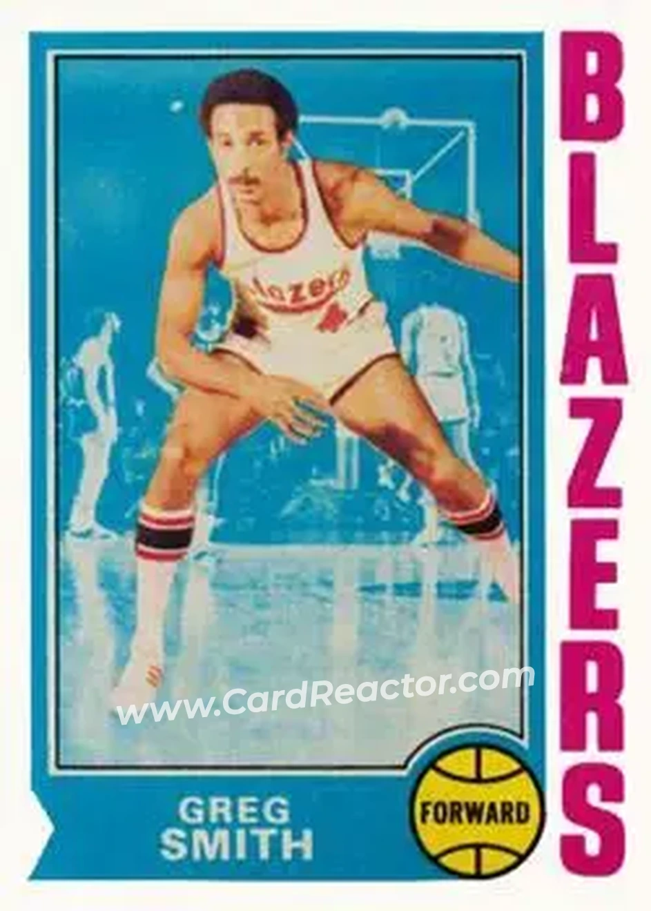 1974-75 Topps #128 - Greg Smith - Portland Trail Blazers - Front